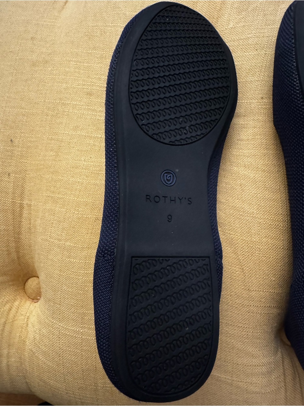Rothy's Navy Knit Slip-On Flats - Picture 5 of 6